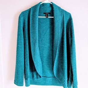 Forever 21 Green/Blue Cardigan